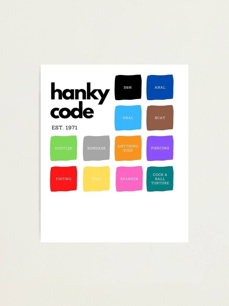 Hanky code colors discount