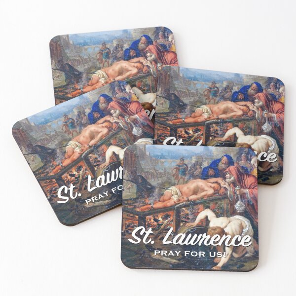 Item preview, St. Lawrence, Pray for Us! designed and sold by The Catholic Religion Teacher Shop.