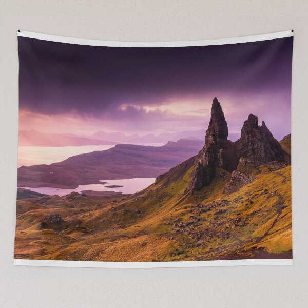 Item preview, Old Man of Storr at Sunrise, Isle of Skye, Highland Region, Scotland designed and sold by Tom  Mackie.