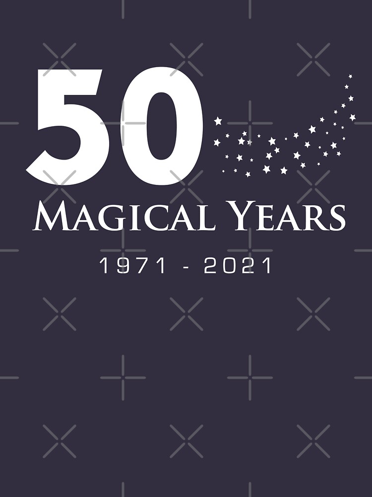 50 Magical Years - Stars (White Text) by 1923mainstreet