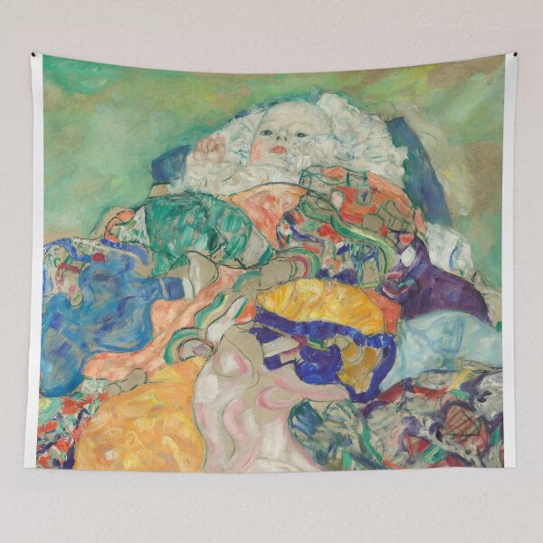 Item preview, The Baby by Gustav Klimt - Art Nouveau Symbolism designed and sold by Bebichic.