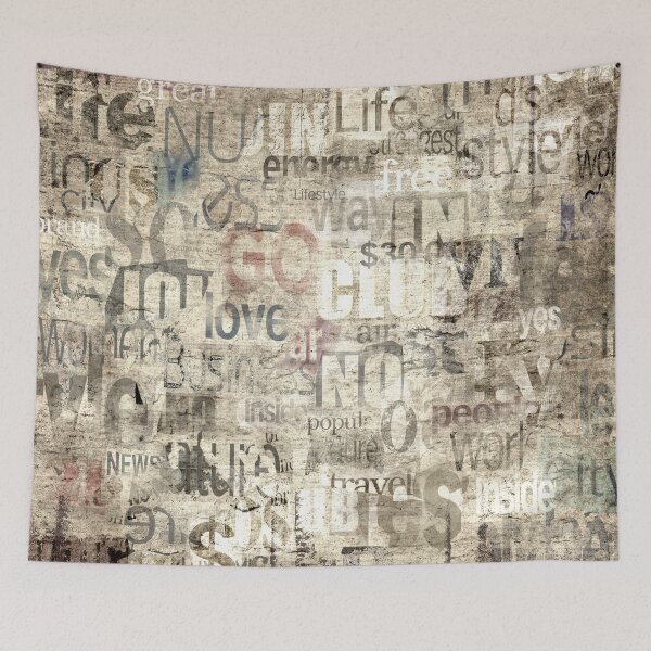 Item preview, Old vintage newspaper paper grunge with letters, words texture background designed and sold by olgersart.