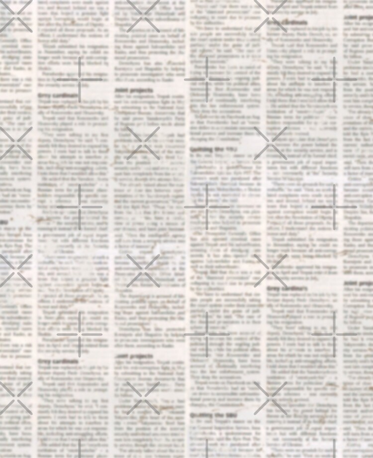Old grunge unreadable vintage newspaper paper texture seamless pattern  Spiral Notebook for Sale by olgersart