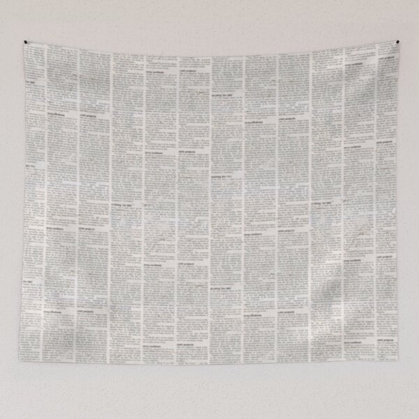 Item preview, Old grunge unreadable vintage newspaper paper texture seamless pattern designed and sold by olgersart.