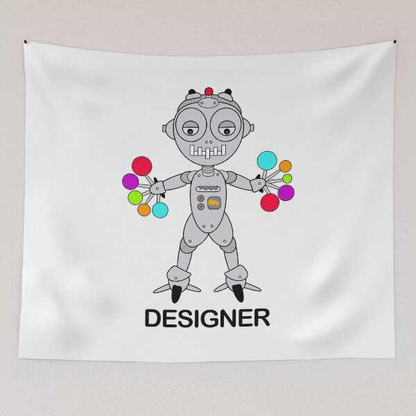 Item preview, Robot designer, choice of color design illustration designed and sold by Stéphane  Thirion.
