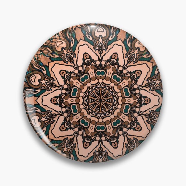Item preview, Khaki Floral Mandala designed and sold by Natalie Holland.