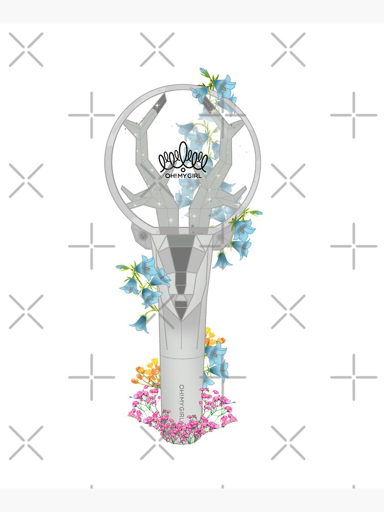 Everglow Floral Lightstick kpop  Sticker for Sale by Raquel Maia