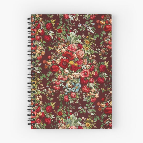 Item preview, Chintz pattern by Digby Wyatt | Red Opulent Vintage English Floral Pattern Painted designed and sold by Bebichic.