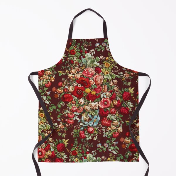 Item preview, Chintz pattern by Digby Wyatt | Red Opulent Vintage English Floral Pattern Painted designed and sold by Bebichic.