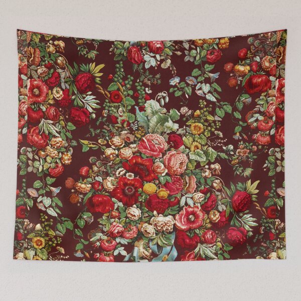 Item preview, Chintz pattern by Digby Wyatt | Red Opulent Vintage English Floral Pattern Painted designed and sold by Bebichic.