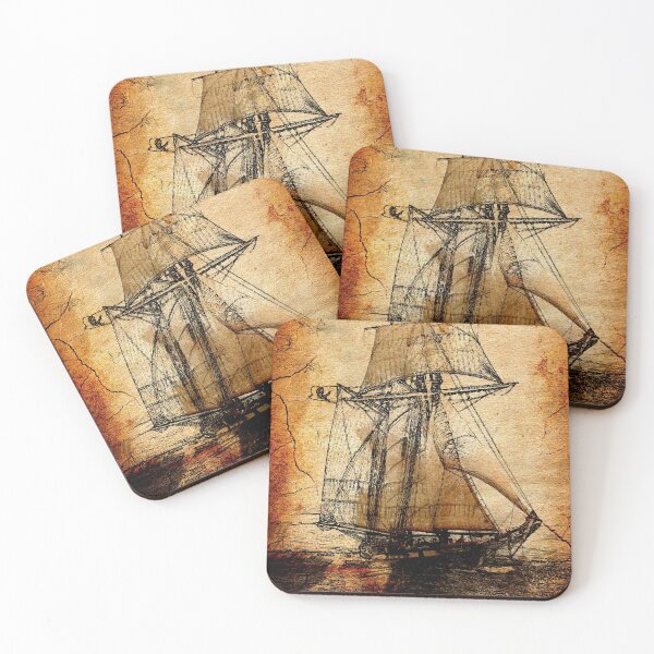 Item preview, Old Sailing Ship designed and sold by CatCoconut-Art.