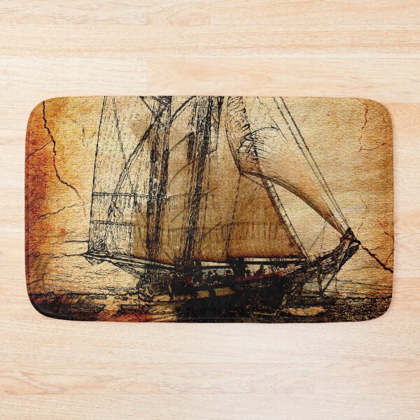 Item preview, Old Sailing Ship designed and sold by CatCoconut-Art.