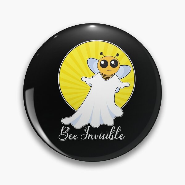 Item preview, Black Bee Invisible boo bee Halloween design designed and sold by anins-azuree.