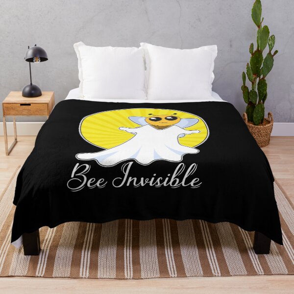 Item preview, Black Bee Invisible boo bee Halloween design designed and sold by anins-azuree.