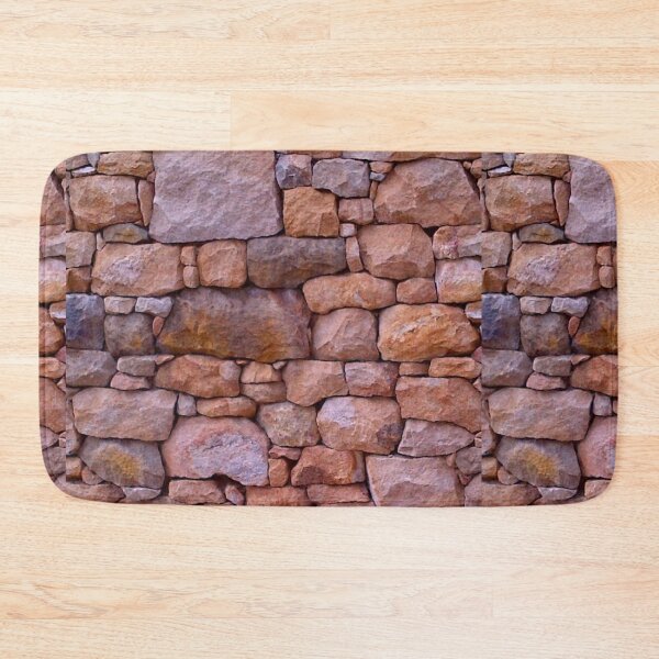 Item preview, Granite stone wall. South West Western Australia. Orange browns, burnt orange, greys designed and sold by JellyBeenzz.