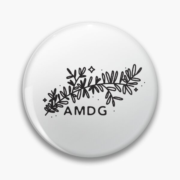 Item preview, White AMDG Branch  designed and sold by thelivingperson.