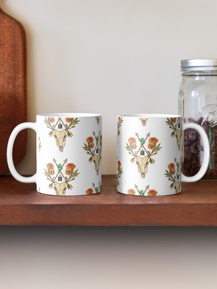 Thumbnail 2 of 6, Coffee Mug, Deadly Pattern II designed and sold by jaffajam.