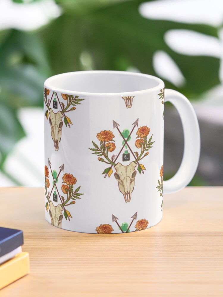 Thumbnail 1 of 6, Coffee Mug, Deadly Pattern II designed and sold by jaffajam.