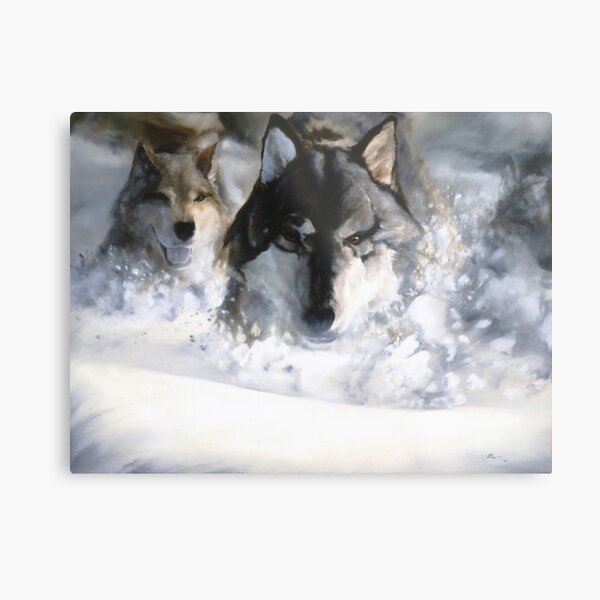 Wolf Run Metal Print