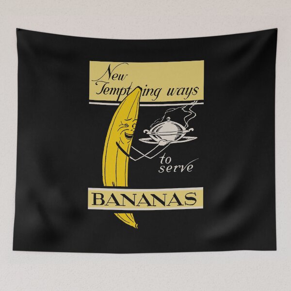 Item preview, BANANA RECIPES - ADVERT designed and sold by ThrowbackAds.