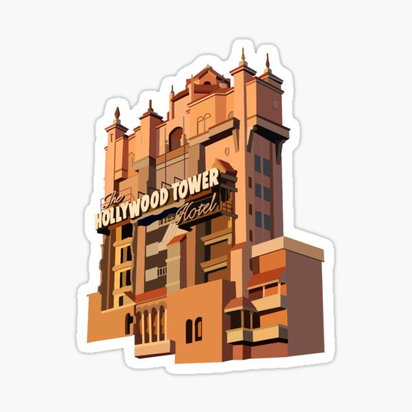 Hollywood Studios Tower of Terror Building Sticker