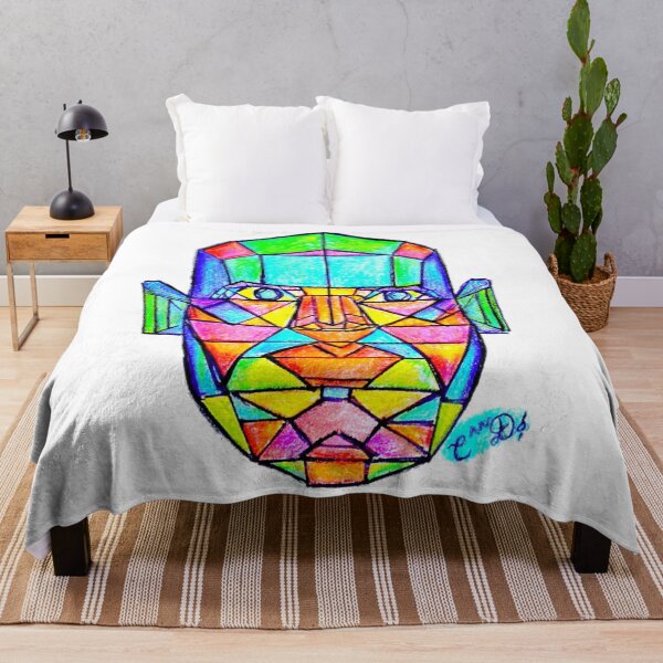 Item preview, Colorful Face Print, geometric art designed and sold by CanDo20.