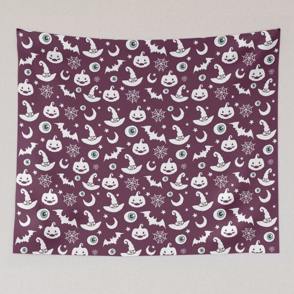 Item preview, Halloween Night Patterns Purple designed and sold by Medmac's Designs.
