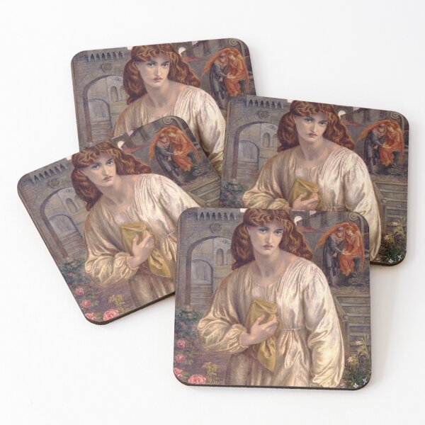 Item preview, Dante Gabriel Rossetti - The Salutation of Beatrice - Pre Raphaelism Image of Woman beauty designed and sold by Bebichic.