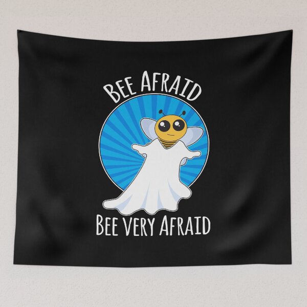 Item preview, Black Bee afraid bee very afraid boo bee Halloween design designed and sold by anins-azuree.
