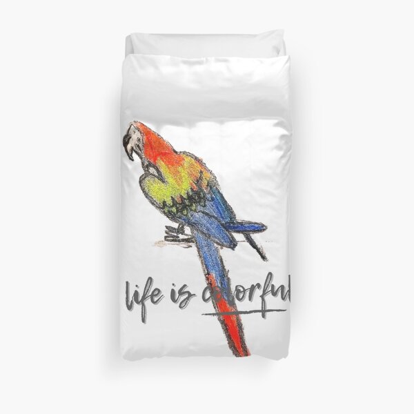 life is colorful. Duvet Cover
