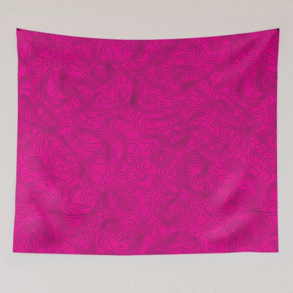 Item preview, Pink Topo Map designed and sold by hk2001.
