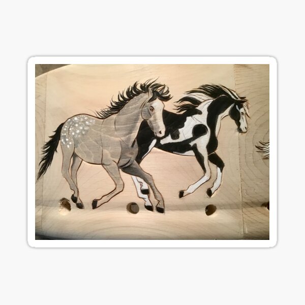 Horse drums Sticker