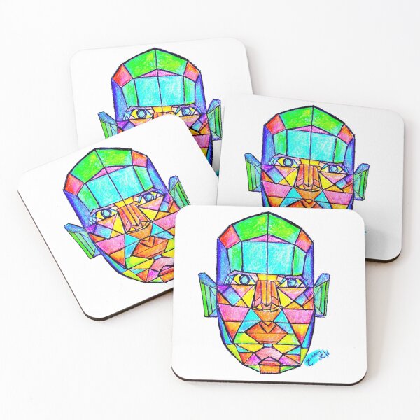 Item preview, Colorful Face Print, geometric art designed and sold by CanDo20.