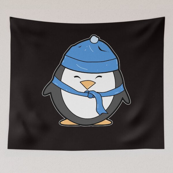 Item preview, Penguin scarf hat cute designed and sold by Imutobi.