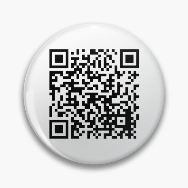 Rick Roll Link QR Code Pin for Sale by magsdesigns