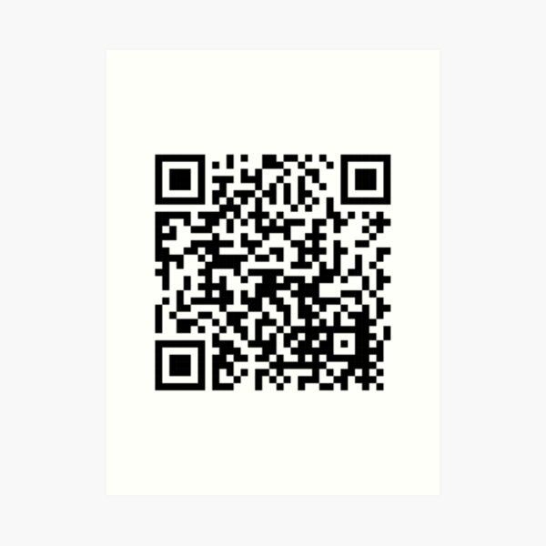 Rick Roll QR Code Prank Metal Print by Ally Says Hi - Pixels