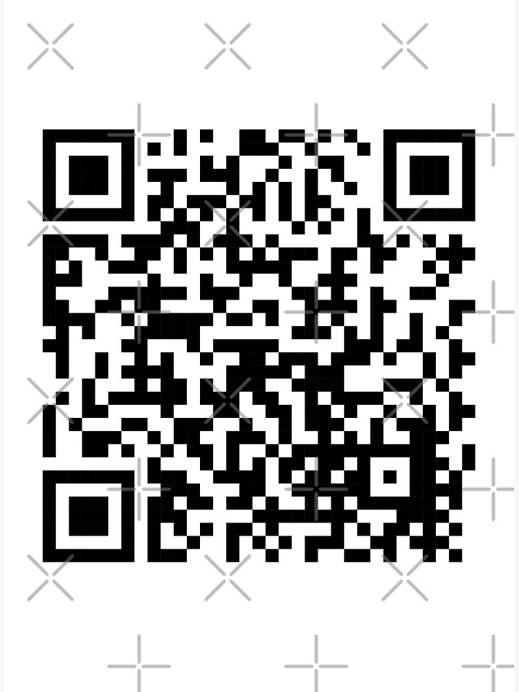 Rick Roll Link QR Code Magnet for Sale by magsdesigns