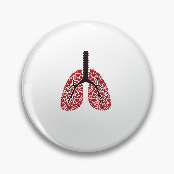Item preview, Red Heart Lungs Pneumonia Awareness Shirt Encouragement Inspirational Motivational Doctor Nurse Cancer Survivor Purple Ribbon Cancer Support Hope Love Depression Anxiety Gift Idea  designed and sold by EpsilonEridani.