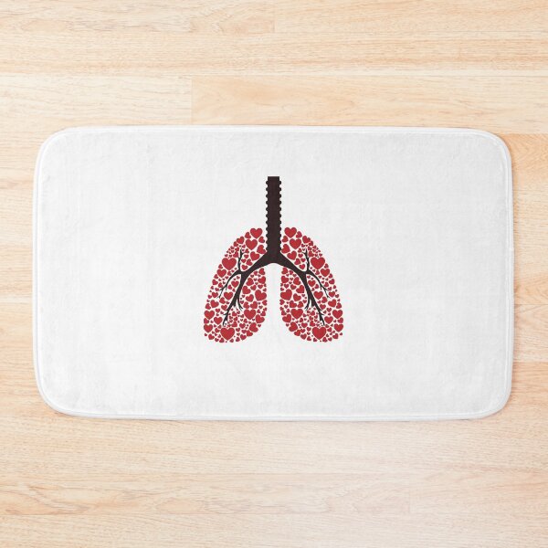 Item preview, Red Heart Lungs Pneumonia Awareness Shirt Encouragement Inspirational Motivational Doctor Nurse Cancer Survivor Purple Ribbon Cancer Support Hope Love Depression Anxiety Gift Idea  designed and sold by EpsilonEridani.