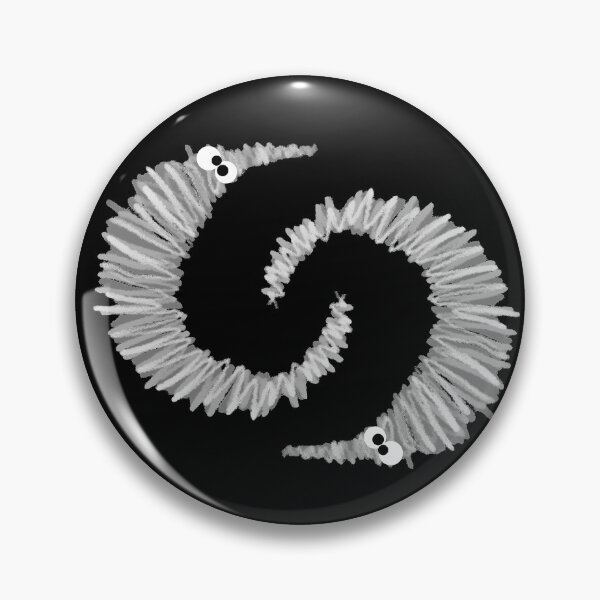 Item preview, Worm on a String Noir designed and sold by JinxWhaleDesign.