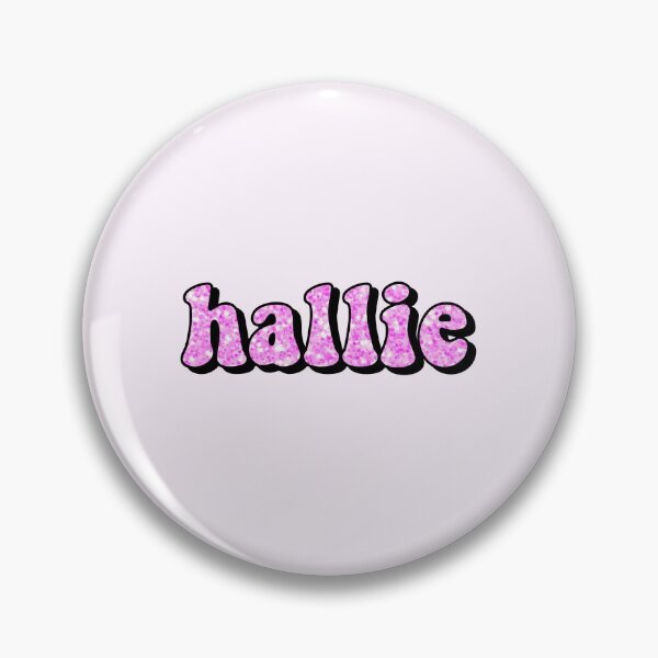 Item preview, aesthetic hot pink glitter hallie name designed and sold by STAR10008.