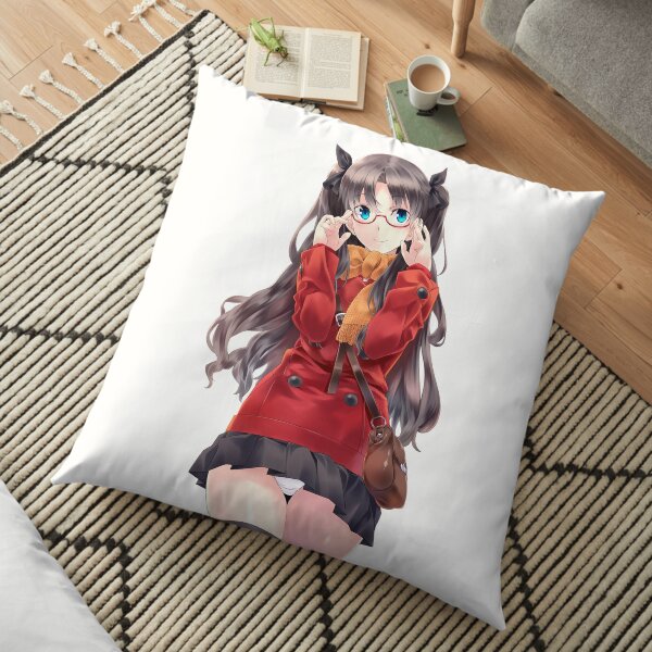 Rin Tohsaka Lewd Fate Series Floor Pillow By Miroteiempire Redbubble