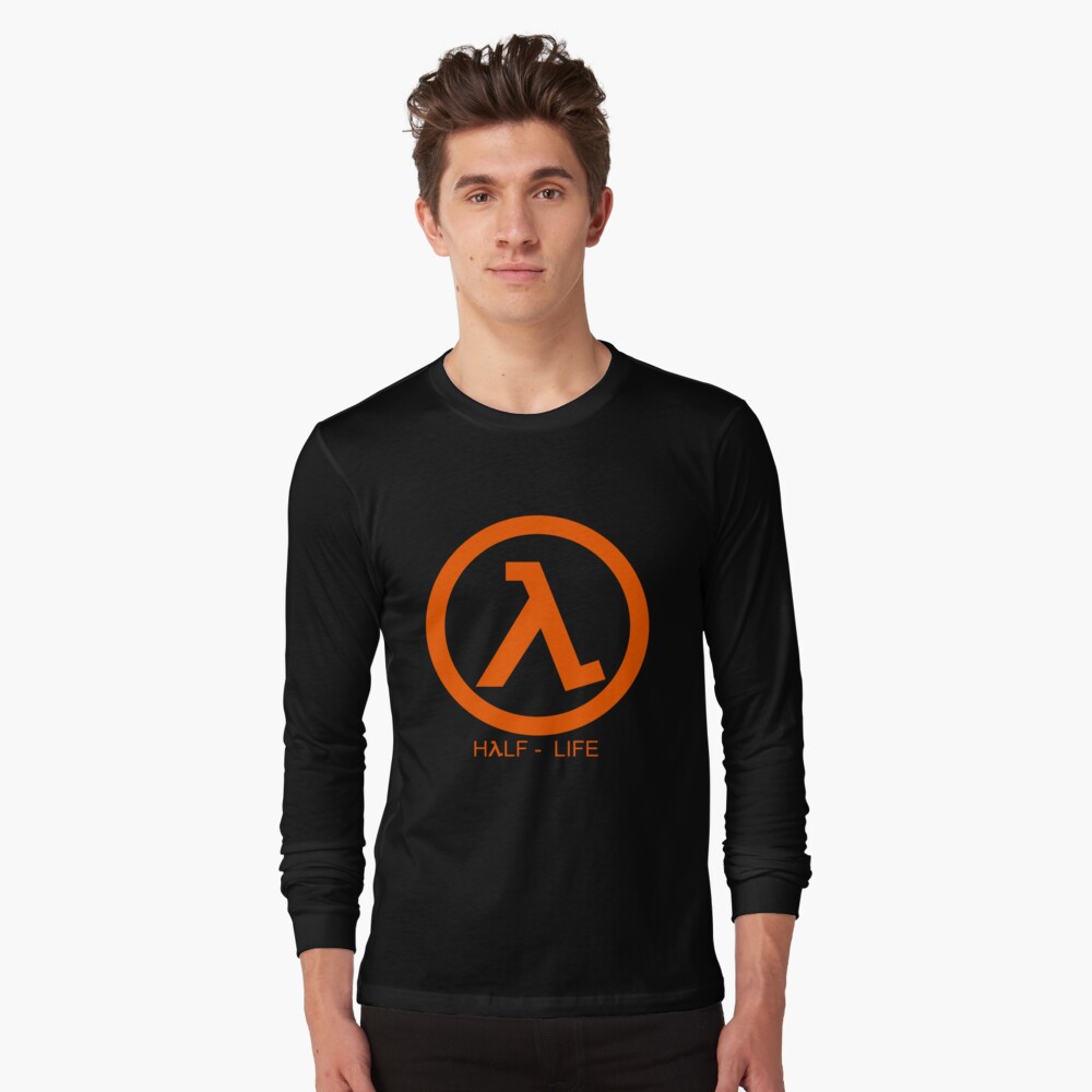 Half-Life 2 Lambda T-Shirt pour Hommes Shooter Jeu T-Shirt en Coton Noir 