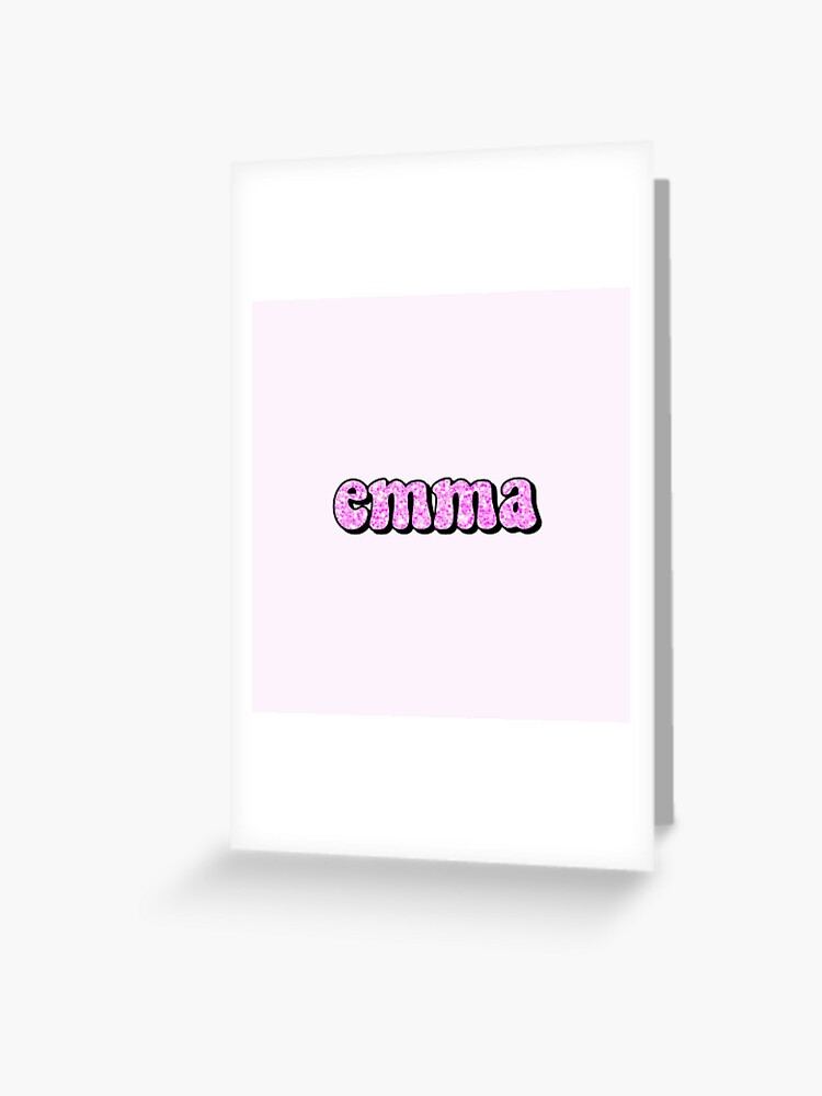 emma@プロフ必読様へ♥9/22※プルズ aesthetic hot pink glitter emma name