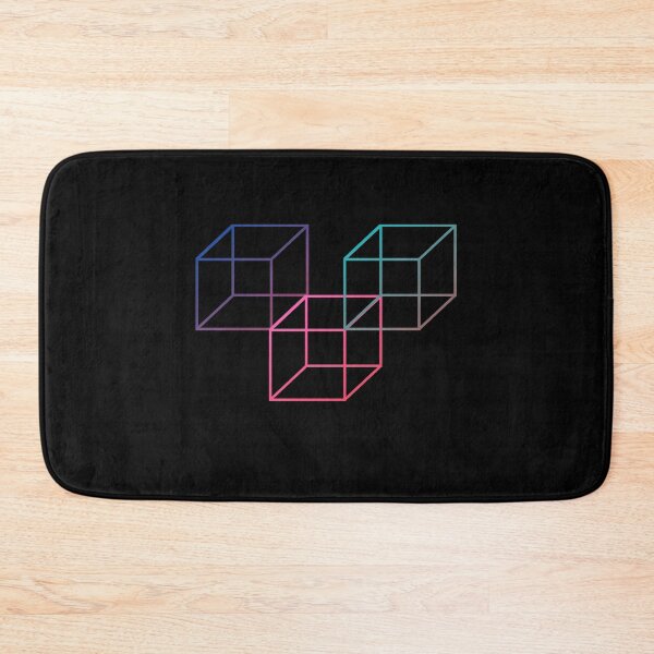 Item preview, 3 Dimensional Squares rainbow geometric geeky designed and sold by Michael Schmidt.