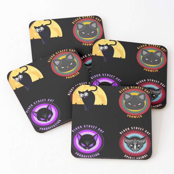 Item preview, Black Street Cat - Street Cat Black Sticker Pack designed and sold by Coder-T.