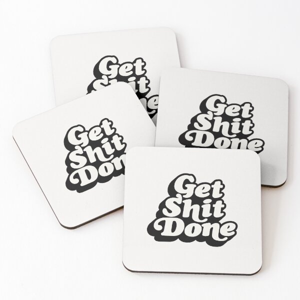 Item preview, GET SHIT DONE black and white designed and sold by MotivatedType.