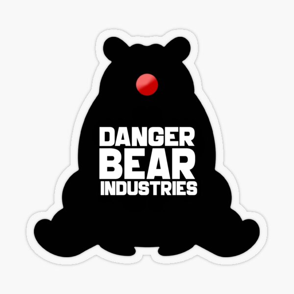 Clown Bear from Danger Bear Industries Transparent Sticker