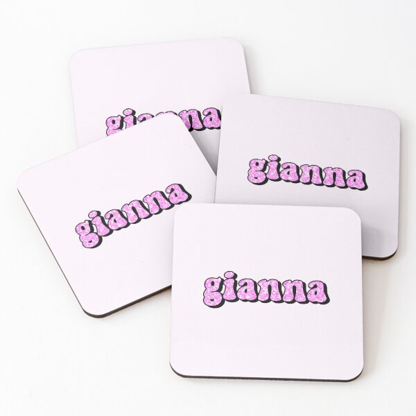 Item preview, aesthetic hot pink glitter gianna name designed and sold by STAR10008.
