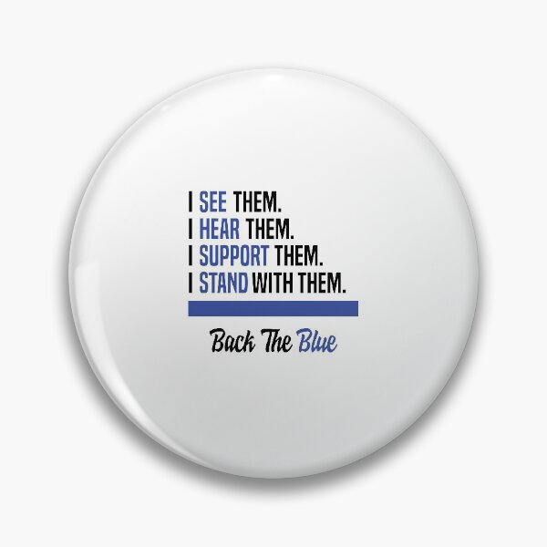Item preview, Back the Blue Police Support thin blue line Flag Gift Idea designed and sold by clothesy7.